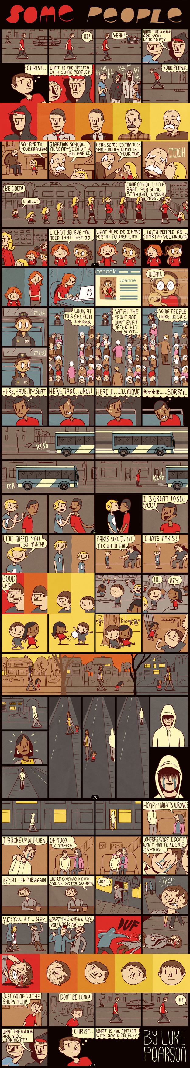 "Some People" by Luke Pearson is another example of amazing comic structure