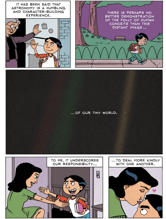 Carl Sagan "Pale, Blue Dot" by Zen Pencils